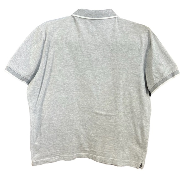 Ferrante Italy grey cotton pique short sleeve polo golf shirt - Picture 4 of 12